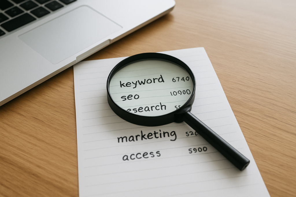 SEO - magnifying glass