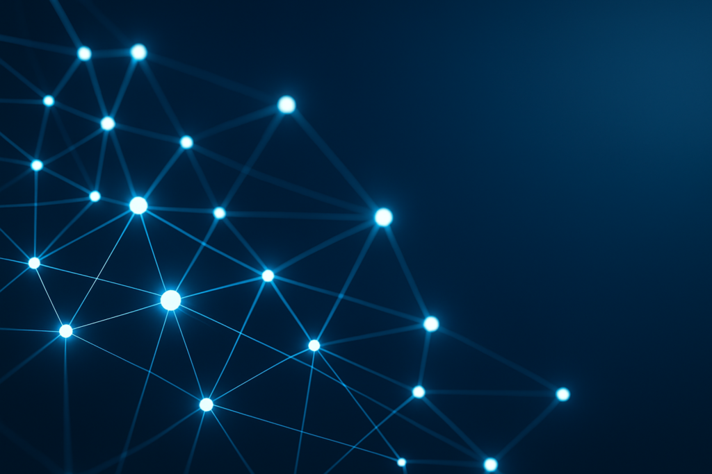 Claude AI SEO - futuristic glowing network