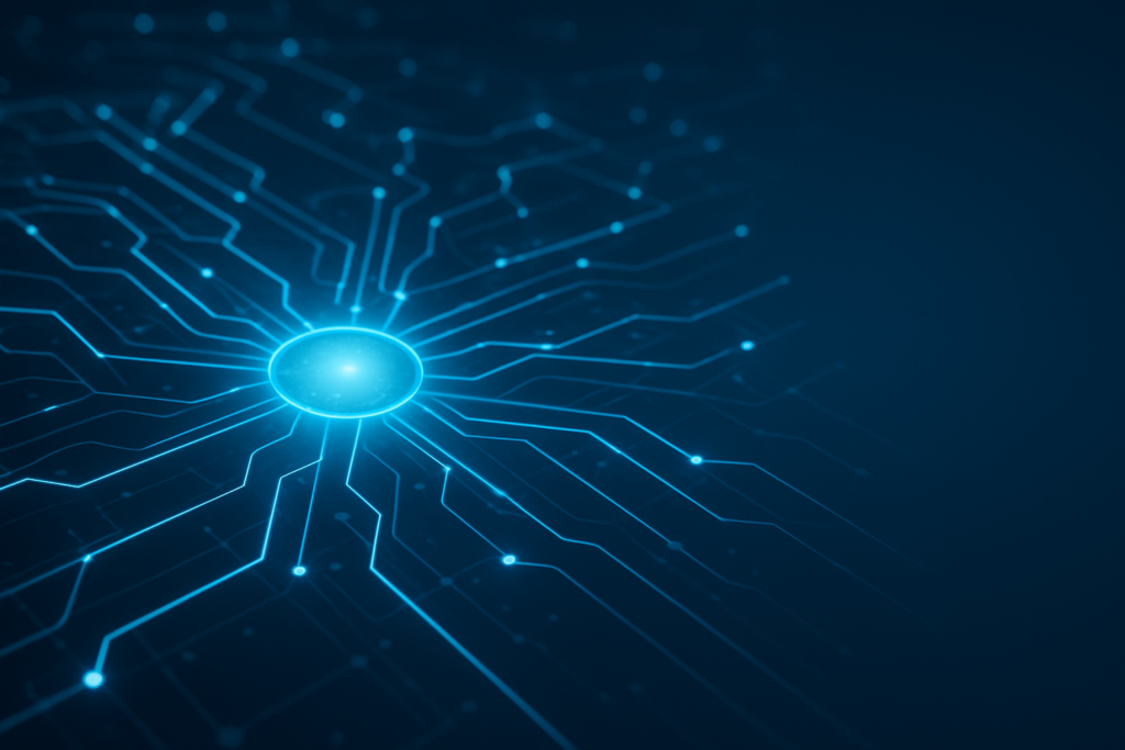 SEO - glowing digital network pathways