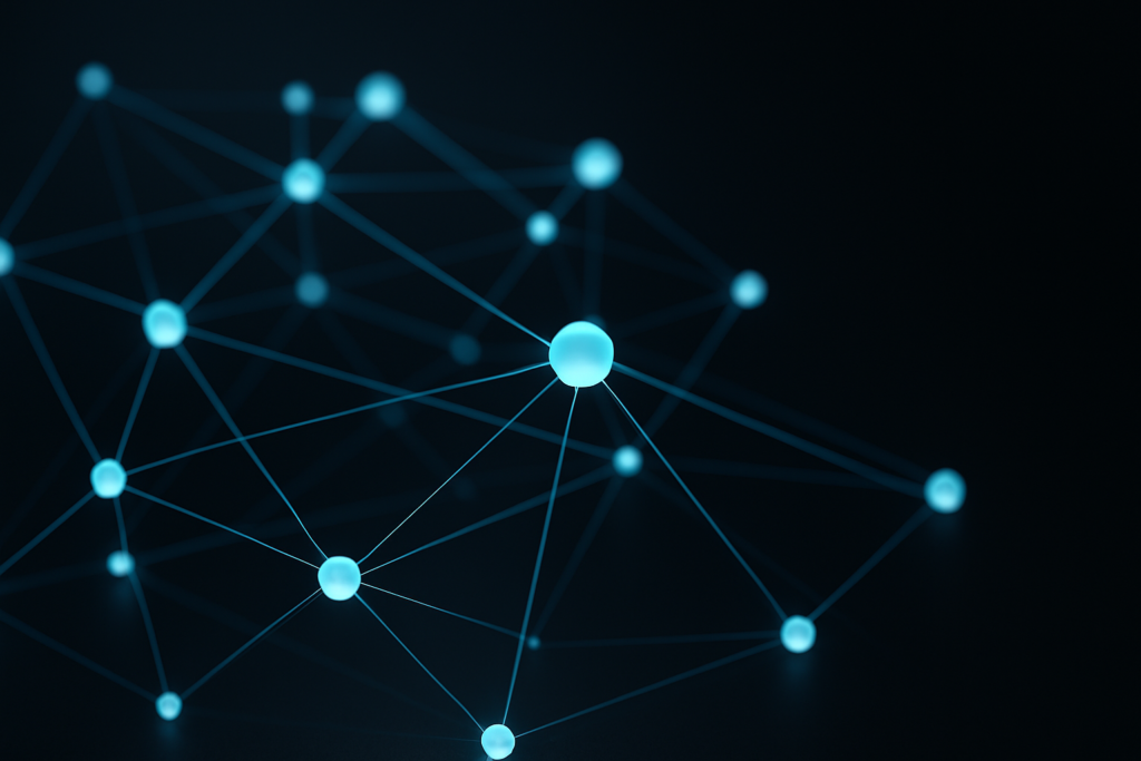 ナレッジグラフ SEO - 3D network graph