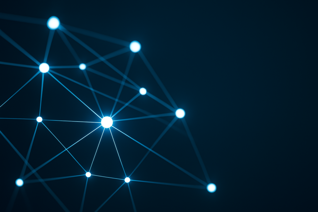 メタディスクリプション 書き方 - interconnected glowing network nodes