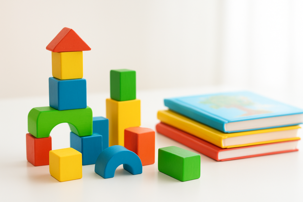 業種別 SEO - colorful wooden building blocks