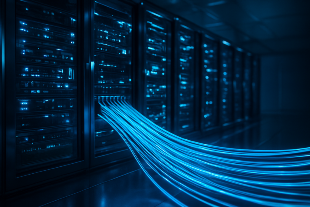 Claude AI SEO - modern server room