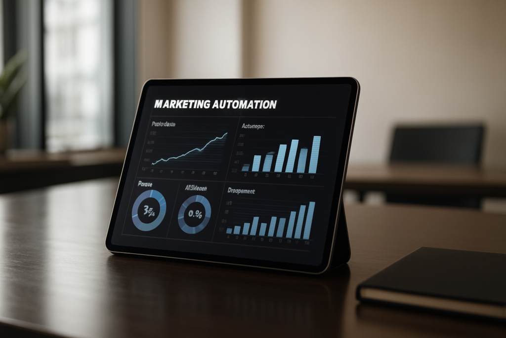BtoB マーケティングオートメーション - digital marketing automation dashboard