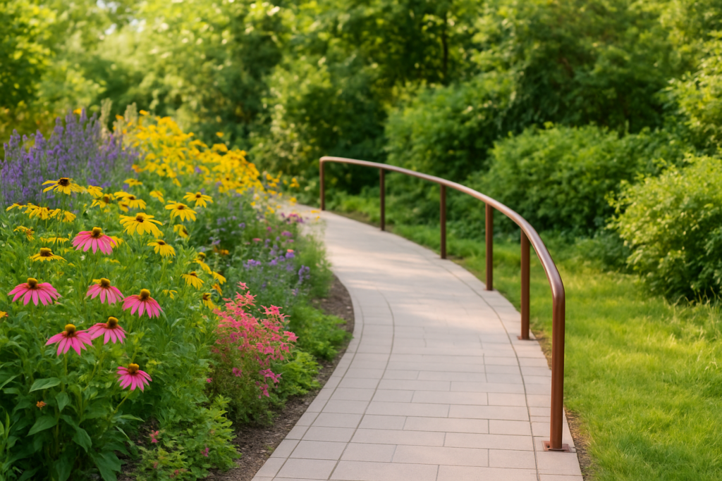 AIO - wheelchair accessible garden path