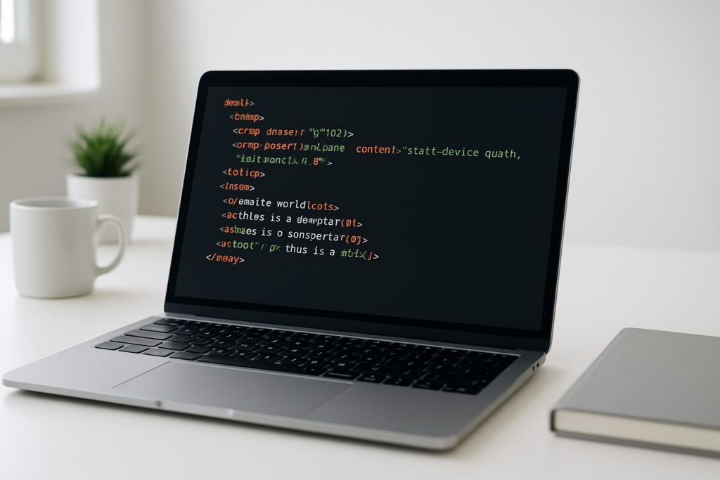 alt属性 SEO - laptop screen