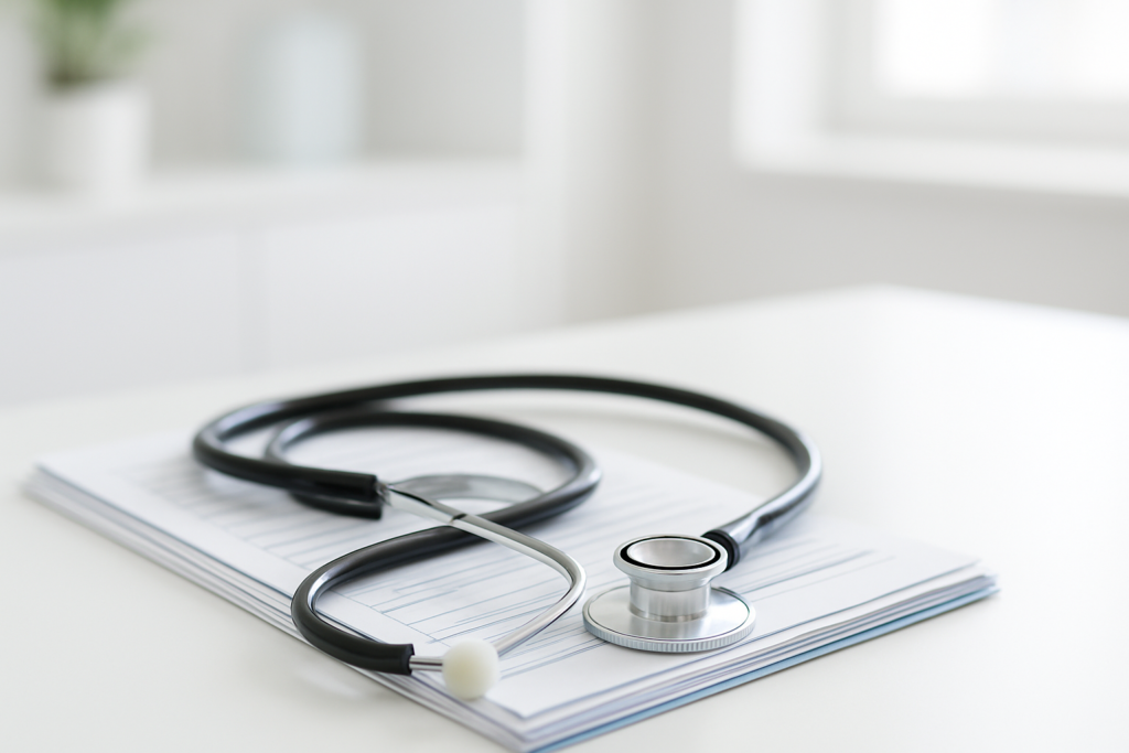 SEO / LLMO対策 - medical stethoscope